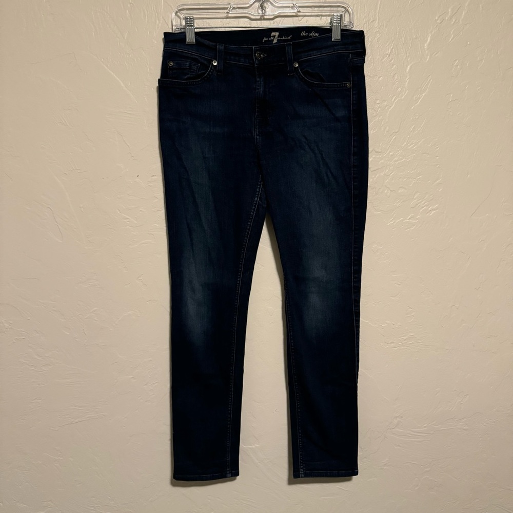Women's Seven For All mankind Jeans The slim Cigarette Wash Dark Size 29